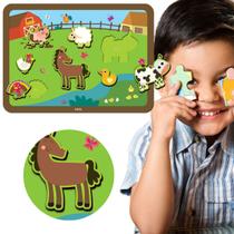 Quebra-Cabeça de Encaixe Fazendinha