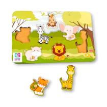Quebra cabeça de encaixe floresta e seus bichos