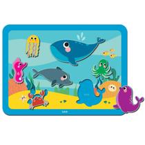 Quebra-Cabeça De Encaixe Fundo Do Mar - 7028 - Babebi Quebra-Cabeça De Encaixe Fundo Do Mar - 7028 - Babebi