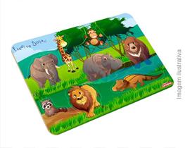 Quebra Cabeça de Encaixe - Safari - Carimbrás Quebra Cabeça de Encaixe - Safari - Carimbrás