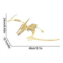 Quebra-cabeça de esqueleto de dinossauro 3D tridimensional p Quebra-cabeça de esqueleto de dinossauro 3D tridimensional p