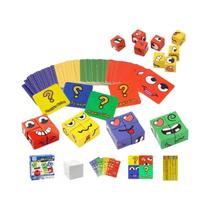 Quebra-Cabeça De Expressão Montessori Para Crianças, Blocos De Construção, Brinquedo Educativo, Jogo