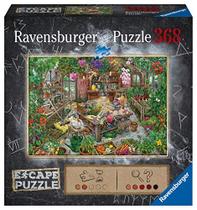 Quebra-cabeça de fuga Ravensburger - Quebra-cabeça The Cursed Greenhouse 368 peças para crianças e adultos a partir de 12 anos - 16530 - uma experiência de sala de fuga em forma de quebra-cabeça
