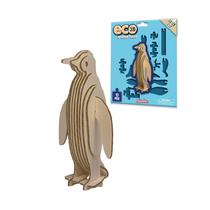 Quebra-cabeça de madeira 3D Deluxebase Penguin Madeira ecológica