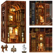 Quebra-cabeça de madeira 3D DIY Dollhouse Booknook ISSEVE Book Nook Kit