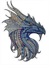 Quebra-Cabeça de Madeira 3D Dragão Grande 300 peças