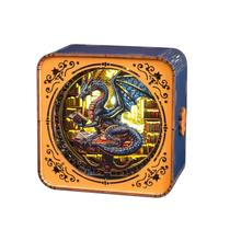 Quebra-cabeça de madeira 3D Night Light Wudhank Library Dragon