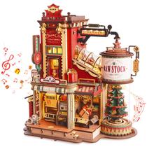 Quebra-cabeça de madeira 3D ROKR Gift Factory Mechanical Model 449 unidades