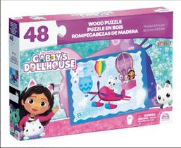 Quebra-Cabeça de Madeira - 48 Peças - Gabbys Dollhouse Grow Quebra-Cabeça de Madeira - 48 Peças - Gabbys Dollhouse Grow