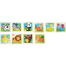 Quebra-Cabeça de Madeira Animais MDF Pacote com 10 Unidades Toy Mix Quebra-Cabeça de Madeira Animais MDF Pacote com 10 Unidades Toy Mix