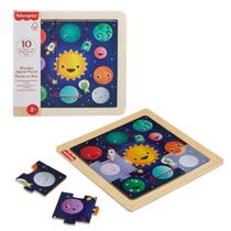 Quebra cabeça de madeira animais peças sortidas fisher price - mattel hxv15