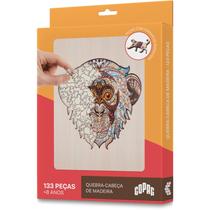 Quebra cabeca de madeira copag animais macaco 133 pecas