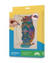 Quebra-cabeça De Madeira Coruja 129 Peças 33371 - Copag