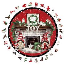 Quebra-cabeça de madeira de Natal de 200 peças em forma de animal para adultos