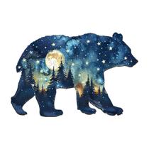 Quebra-cabeça de madeira DOCRAGI Astral Bear 200 unidades 36x24 cm