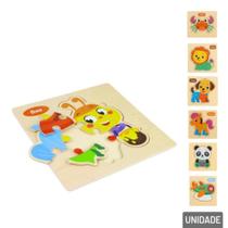 Quebra Cabeça de Madeira Educativo Modelos Sortido