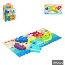 Quebra Cabeça de Madeira Educativo Modelos Sortido Numeros