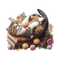 Quebra-Cabeça De Madeira Em Forma De Animal Irregular De Cores Mistas Para Adultos, Decoração De Quebra-Cabeça De Madeira Em Forma De Animal Irregular De Cores Mistas Para Adultos, Decoração De