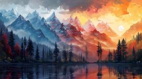 Quebra-cabeça de madeira FEIMEIZE 1000 peças - Forest of Ice/Fire Quebra-cabeça de madeira FEIMEIZE 1000 peças - Forest of Ice/Fire