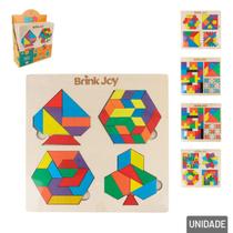 Quebra Cabeça de Madeira Formas - Tudo em Caixa