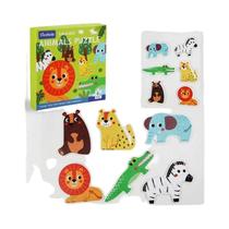 Quebra-Cabeça De Madeira Grande Para Crianças Com Animais Da Floresta E Veículos De Trânsito