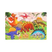 Quebra-Cabeça de Madeira Infantil 30 Peças - Animais e Veículos