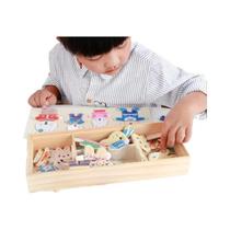 Quebra-Cabeça de Madeira Infantil - Jogo de Vestir Ursinho - Educação Precoce Quebra-Cabeça de Madeira Infantil - Jogo de Vestir Ursinho - Educação Precoce