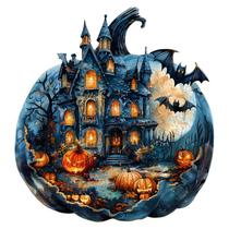 Quebra-cabeça de madeira Jigfoxy Halloween Pumpkin para adultos 100 unidades Quebra-cabeça de madeira Jigfoxy Halloween Pumpkin para adultos 100 unidades