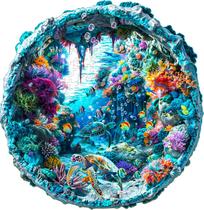 Quebra-cabeça de madeira Jigfoxy Ocean 3D Visual para adultos 300 peças Quebra-cabeça de madeira Jigfoxy Ocean 3D Visual para adultos 300 peças