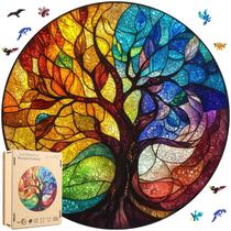 Quebra-cabeça de madeira jiroinlly Four Seasons Tree 500 peças