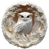 Quebra-cabeça de madeira Jollitot Owl 3D em papel esculpido 200 peças para adulto