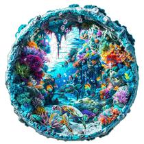 Quebra-cabeça de madeira Jollitot Seabed 100 peças para adultos Quebra-cabeça de madeira Jollitot Seabed 100 peças para adultos