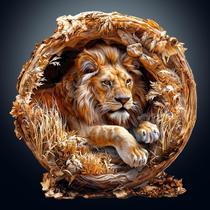 Quebra-cabeça de madeira KAAYEE Lion King 200 unidades com estojo de madeira para adulto Quebra-cabeça de madeira KAAYEE Lion King 200 unidades com estojo de madeira para adulto