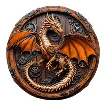 Quebra-cabeça de madeira KAAYEE Mechanical Dragon Vision 3D Adult