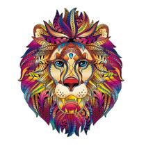 Quebra-cabeca de madeira leao 172 pcs multilaser -br1679