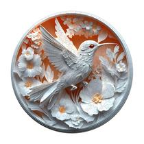 Quebra-cabeça de madeira Lilcubics 3D Paper Hummingbird para adultos