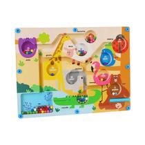 Quebra-Cabeça De Madeira Magnético Colorido Com Números, Brinquedo Educacional Montessori Para