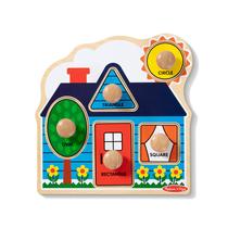 Quebra-cabeça de madeira Melissa & Doug First Shapes Jumbo Knob Quebra-cabeça de madeira Melissa & Doug First Shapes Jumbo Knob