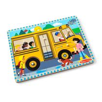 Quebra-Cabeça de Madeira Melissa & Doug - The Wheels on the Bus (2+ anos)