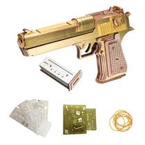 Quebra-cabeça de Madeira MU Modelo 3D Desert Eagle Golden Armour