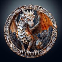 Quebra-cabeça de madeira NABYSHOP Cave Dragon com efeito visual 3D 200 unidades