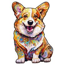 Quebra-cabeça de madeira Pijesaksa Clever Corgi 8,4x5,6 em 90 unidades