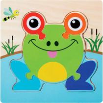 QUEBRA-CABEÇA de Madeira Sapo RF8