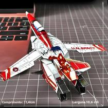 Quebra-cabeça De Metal 3D Colorido VF-1S Fighter Lynn Minmay Anime Modelo De Montagem Deformável