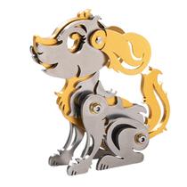 Quebra-cabeça de metal 3D MENAIMPK DIY Kit de montagem mecânica de animais
