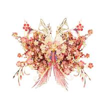 Quebra-cabeça de metal 3D MU Flower and Butterfly E-Flower Model Quebra-cabeça de metal 3D MU Flower and Butterfly E-Flower Model
