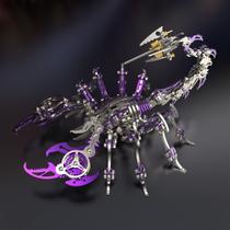 Quebra-cabeça de metal 3D Scorpion KonhaoF Purple para adultos com cores Quebra-cabeça de metal 3D Scorpion KonhaoF Purple para adultos com cores