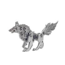 Quebra-cabeça de modelo de metal 3D FILASLFT Mechanical Wolf para adulto