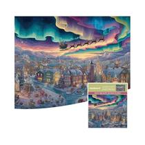 Quebra-Cabeça De Natal 1000 Peças Luzes Do Norte Peças Grandes 15x10 Polegadas Presentes De Natal