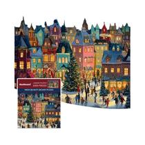 Quebra-Cabeça De Natal 15x10 Polegadas 1000 Peças Cena De Inverno Rua Coberta De Neve Presente De